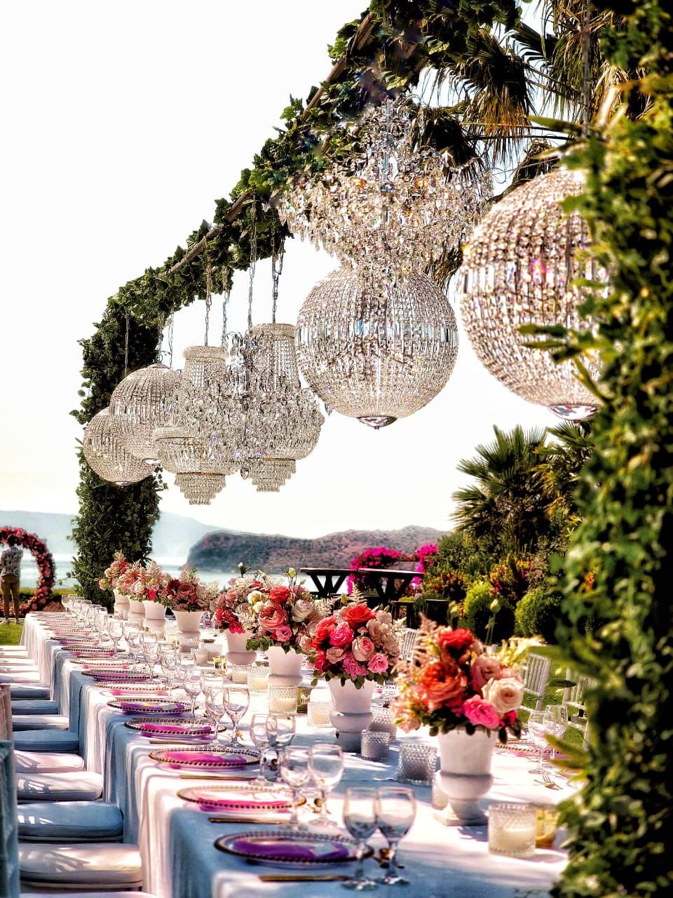 Chania Crete Wedding Table at Sea View