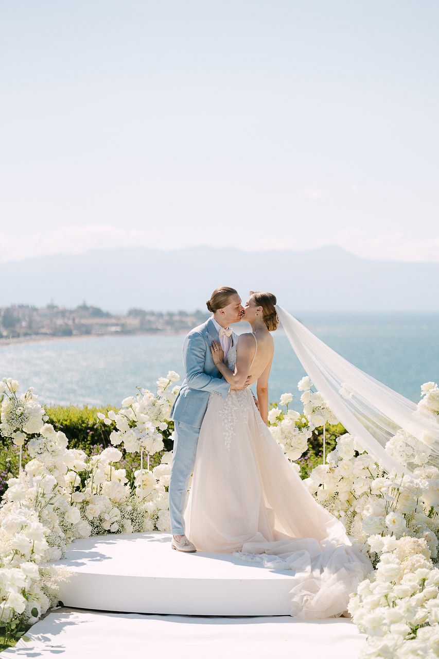 Bride & Groom say I Do In Greece at Sea View