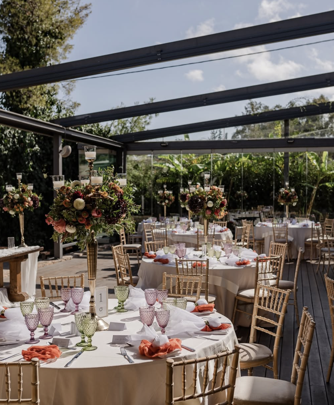 Autumn reception under glass, Ktima Kleopatra